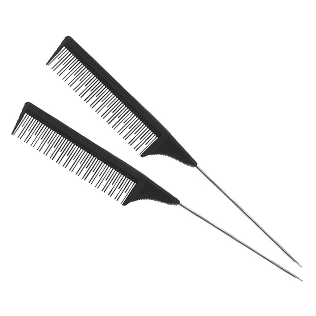2x peine de cola de ratón para peinado de cabello Selección de tejido