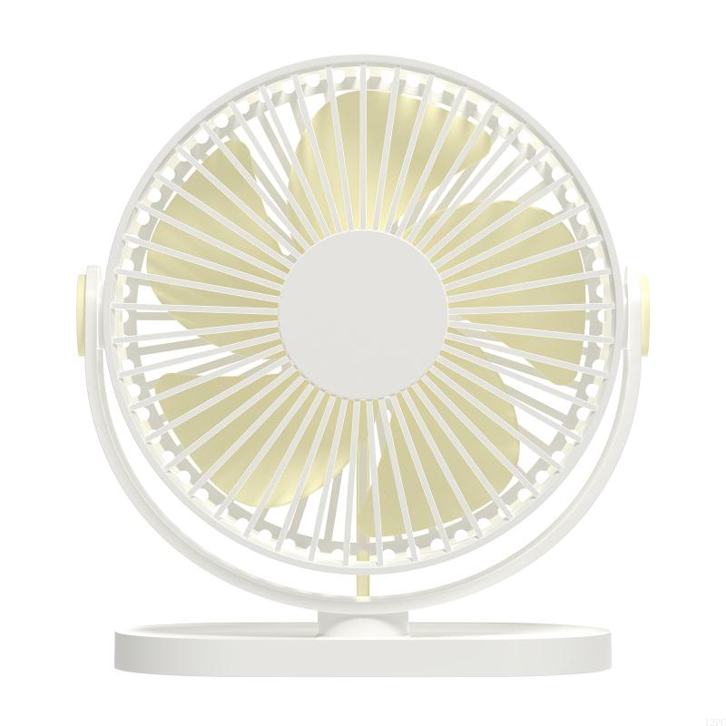 12PC Portable Desk Fan Camping Fan with Hook Tent Fan Gazebo Fan Ceiling Fan 3-Speed Hanging Fan for Best Friend: WHITE