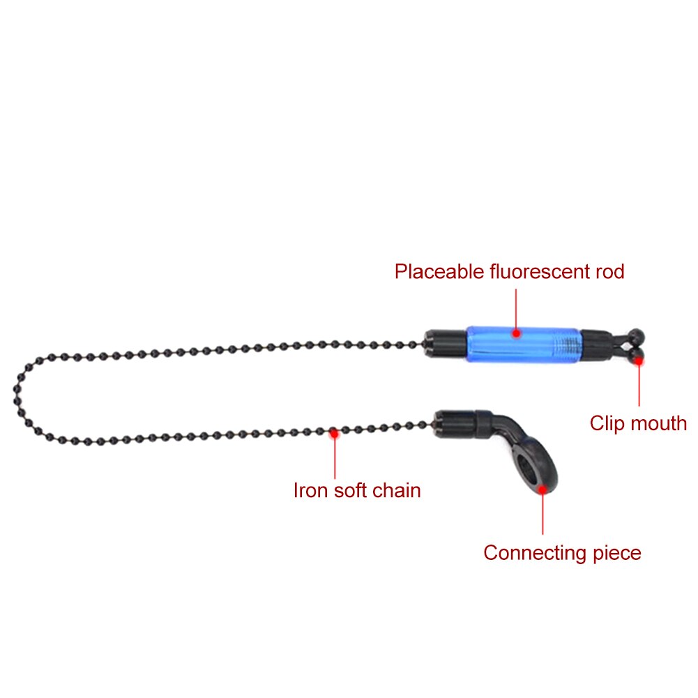 3pcs Bobbins Hangers Accessories Carp Illuminated Practical Bite Indicator Tackle Swinger Light Alerter Fishing Alarms Outdoor