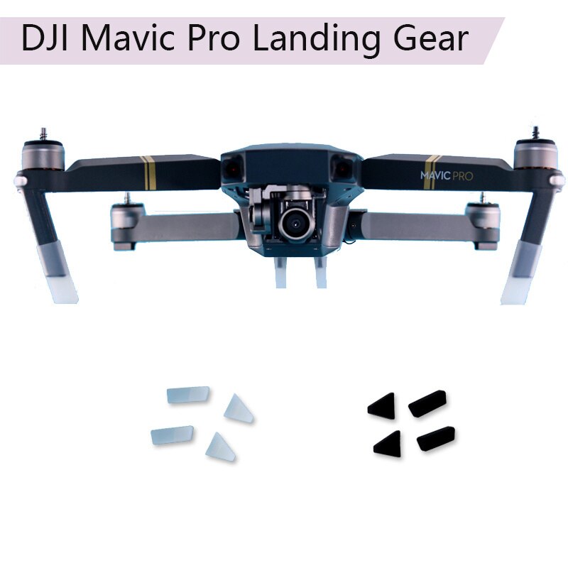 4 Stuks Zachte Siliconen Landingsgestel Kits Voor Dji Mavic Pro Platinum Drone Beschermende Been Verhoogde Extender Protector Case Cover