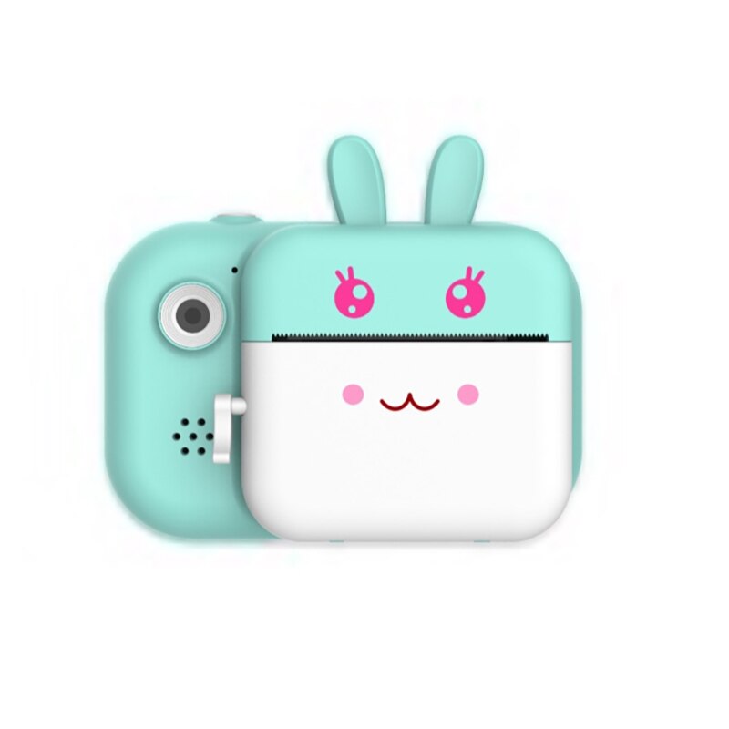 Cámara de impresión instantánea para niños, 16 GB, impresora de fotos de animales para niños, niñas, niños, de cumpleaños, cámara Digital: Blue Rabbit