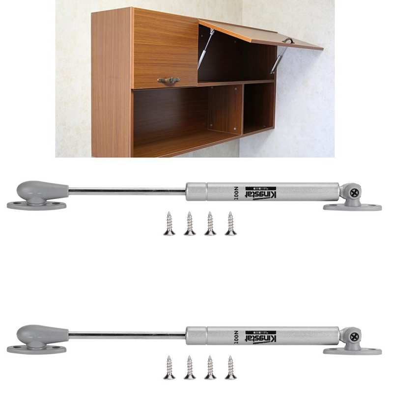 2Set 100N Gas Spring Strut Kit Cabinets Wardrobe Door Lift Support Furniture Hardware