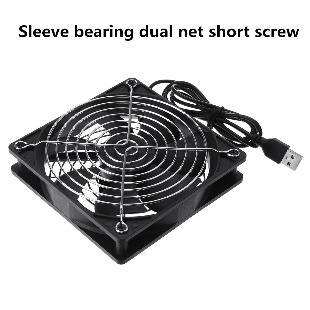 DC 5V 12 CENTIMETRI router Ventola Di Raffreddamento FAI DA TE di Raffreddamento del PC TV scatola Tranquillo E Silenzioso di Alimentazione USB Ventola da 120mm USB TV scatola Gatto A Banda Larga di Raffreddamento cremagliera di Supporto: 2 net corto screw