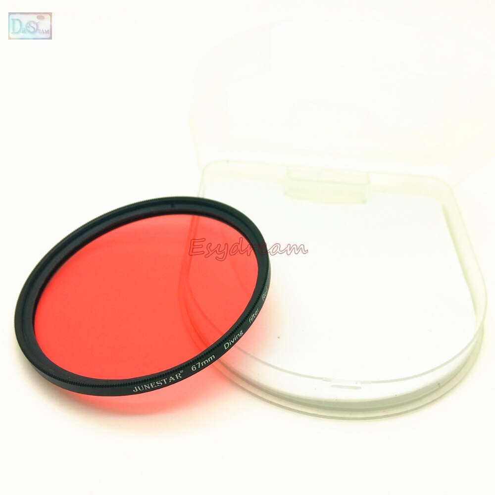 67 58 52mm Wasserdicht Rot Filter für Kamera Gopro Xiaomi Yi Tauchen Unterwasser Fotografie Gehäuse 52mm 58mm 67mm M67