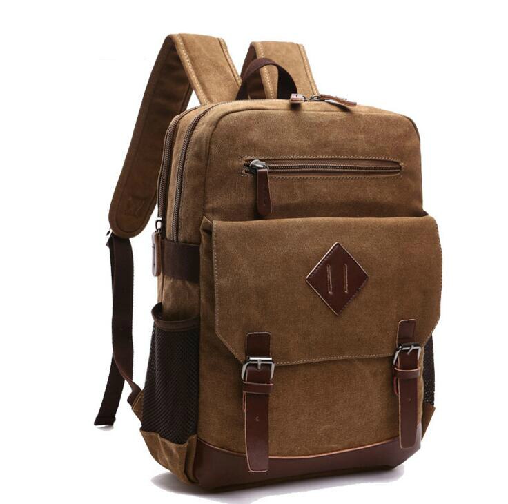 X-online 032317 estudiante estilo pijo mochila escolar hombre lona viaje mochila