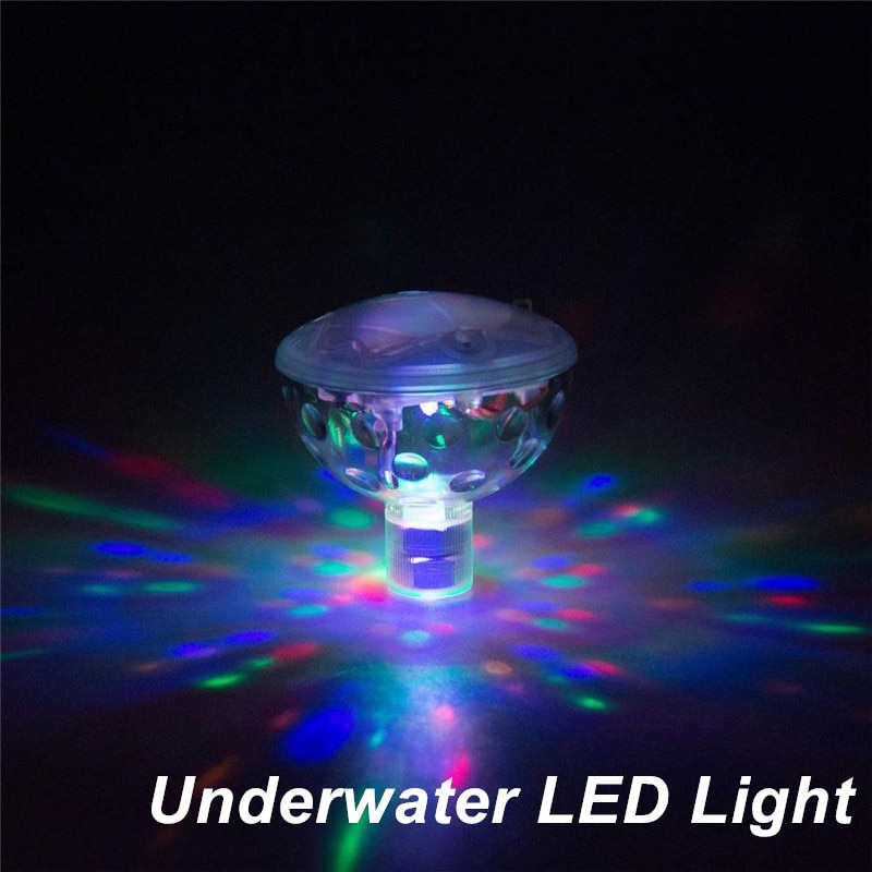 Luz de discoteca LED subacuática para piscina espectáculo de luces flotantes, lámpara para bañera de hidromasaje, Spa, lumiere, discoteca