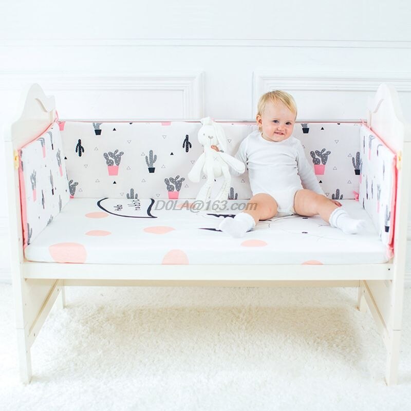 1 pc toddler baby krybbe kofangere pad til barneseng sikkerhed universal anti-kollision liners protector sengetøj: 1