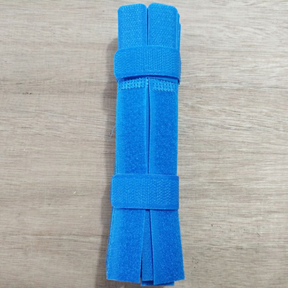 50 Pcs Loop Cable Wire Organizer Fastener Hook Loop Back To Back Nylon Cable Ties Reusable Cord Rope Holder Magic Sticker: Dark Blue