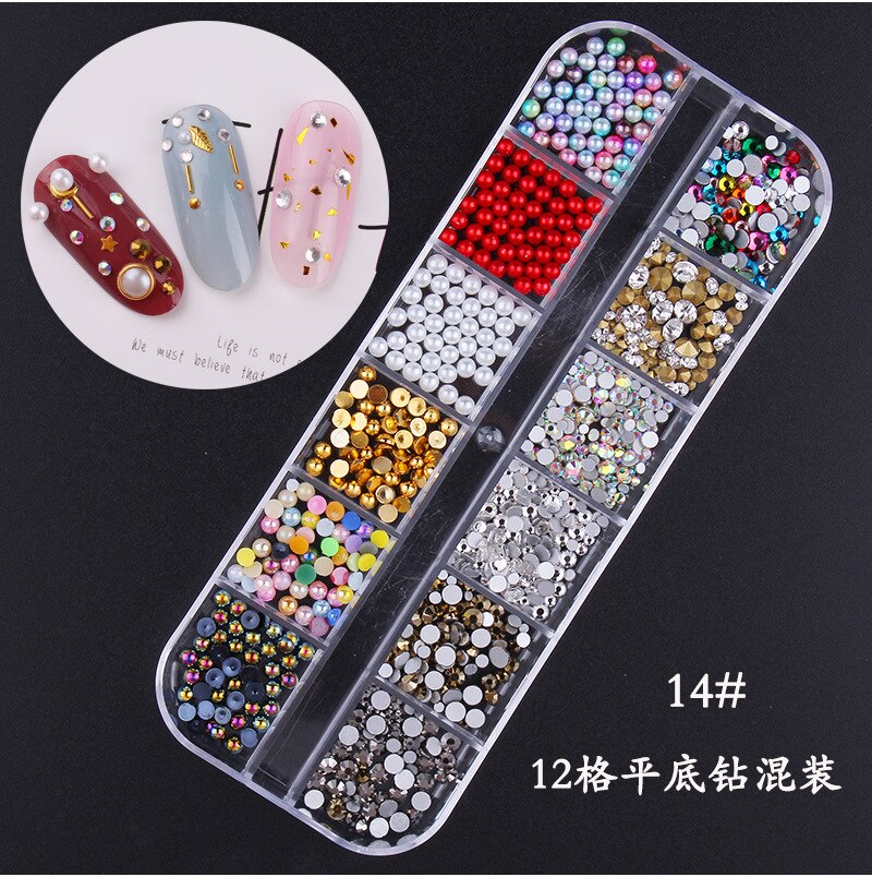 Star Mese Hollow Oro Argento Strass Chiodo di Pietre Dei Monili del Metallo 3D Unghie Artistiche Decorazione Unghie Artistiche Disegni