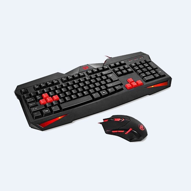 Redragon gaming tangentbord gaming mus combo  s101-2 led belysning tangentbord och mus set gaming mus och tangentbord tyst