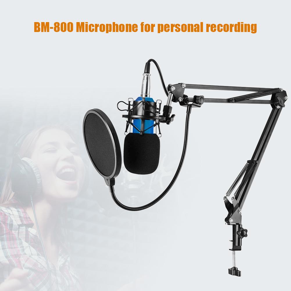 Bm -800 mikrofon 3.5mm kabelgebundenes kondensatormikrofon für aufnahmen