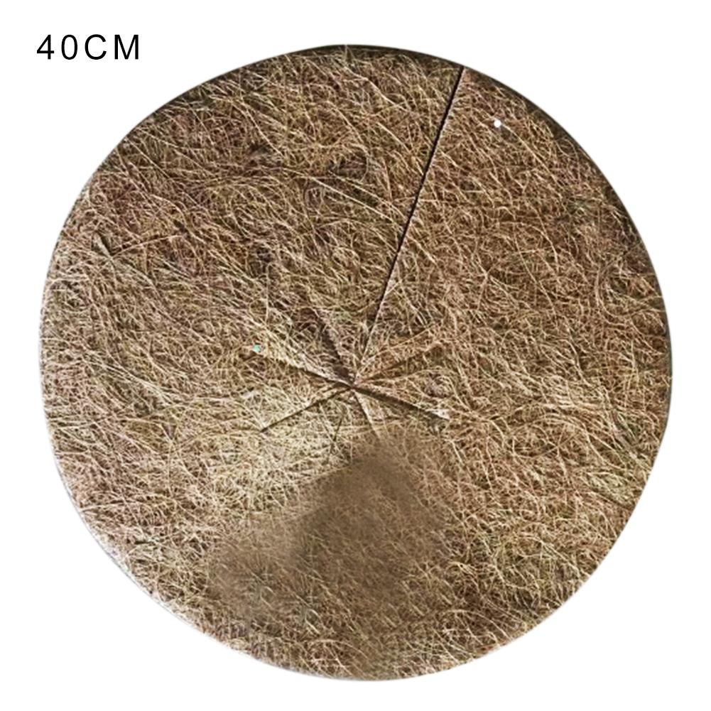 10PCS Winter Coconut Mulch Cover Root system Keep Warm Mulch Disc Plant Cover Coir Mat for Gardening: 40cm