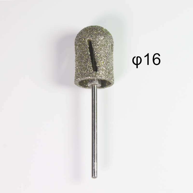Pedicure Drill Bits Diamond Drill Bit Rotary Burr Foot Callus Cuticle Remove Grinding Clean Manicure Tools Feet Care Accessories: 16mm