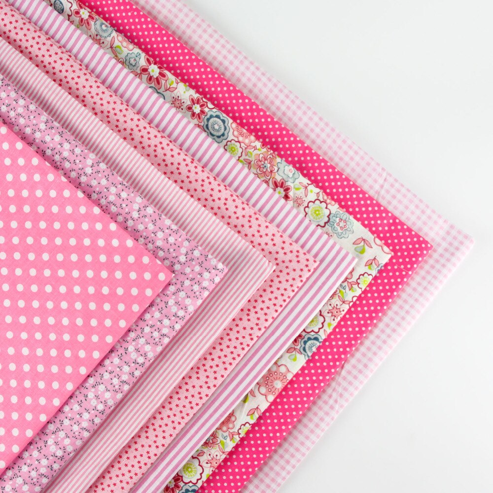 8 stil klud 50 cm x 50 cm print bomuldsstof bundt diy håndlavede quilt patchwork stoffer