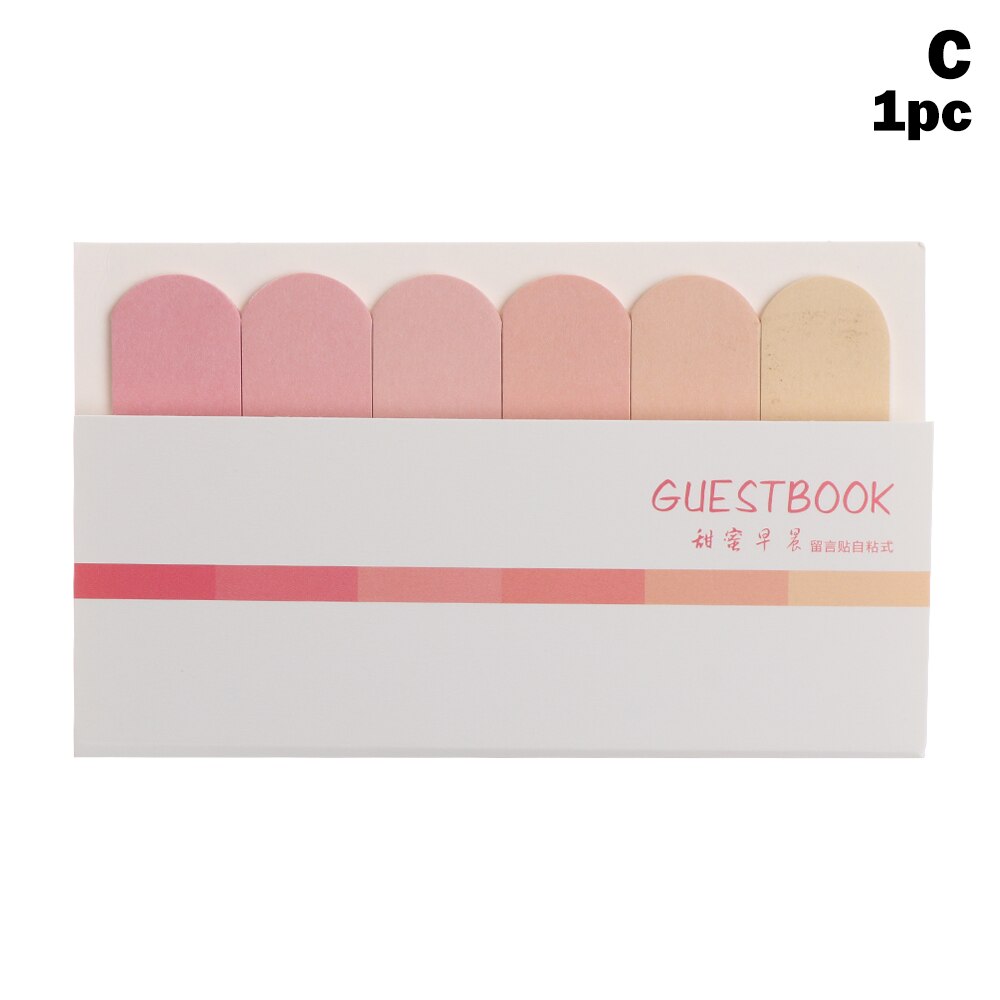 Schoolbenodigdheden Notes Memo Pad Paster Stickers Kawaii Snoep Gekleurde Stick Markers Notebook Pagina Index Vlag Sticky: C