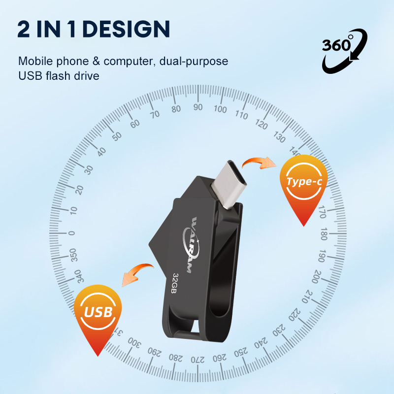 WALRAM High Speed USB 2.0 Flash Drive 32GB 16GB 128GB U Stick dla PC przenośny dysk Mini długopis 16GB 32GB wodoodporny pamięć USB