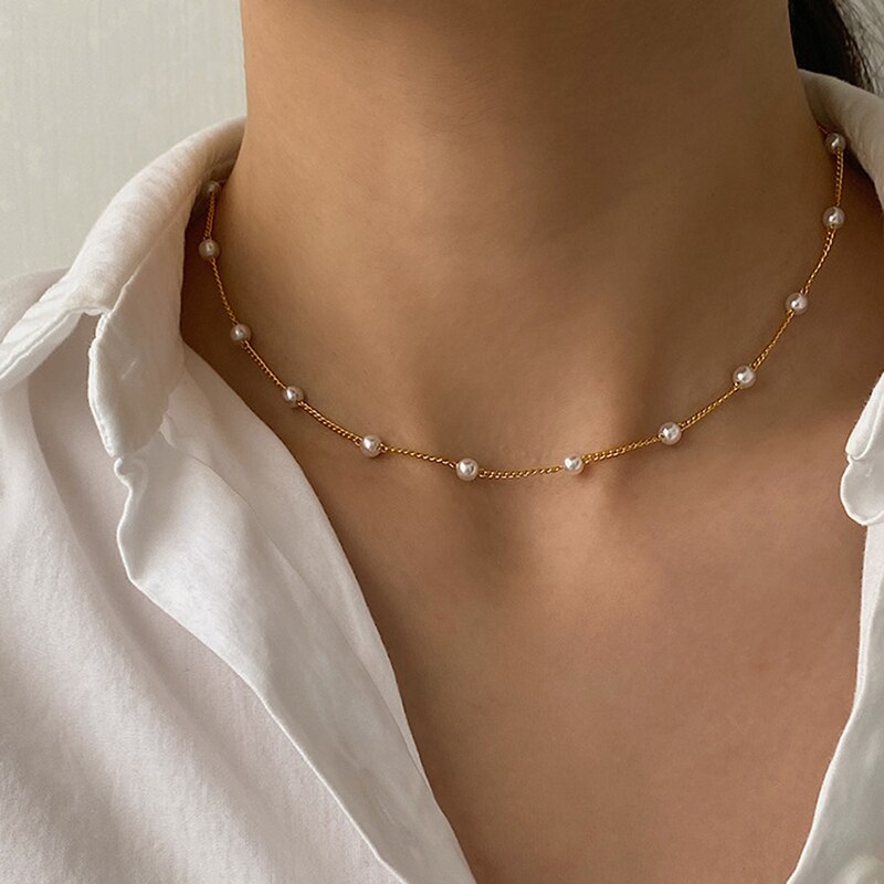 Alta qualidade pedra de lava grânulo óleo essencial difusor colar para mulher aromaterapia jóias vulcânicas 18k corrente ouro gargantilha presentes: KK549