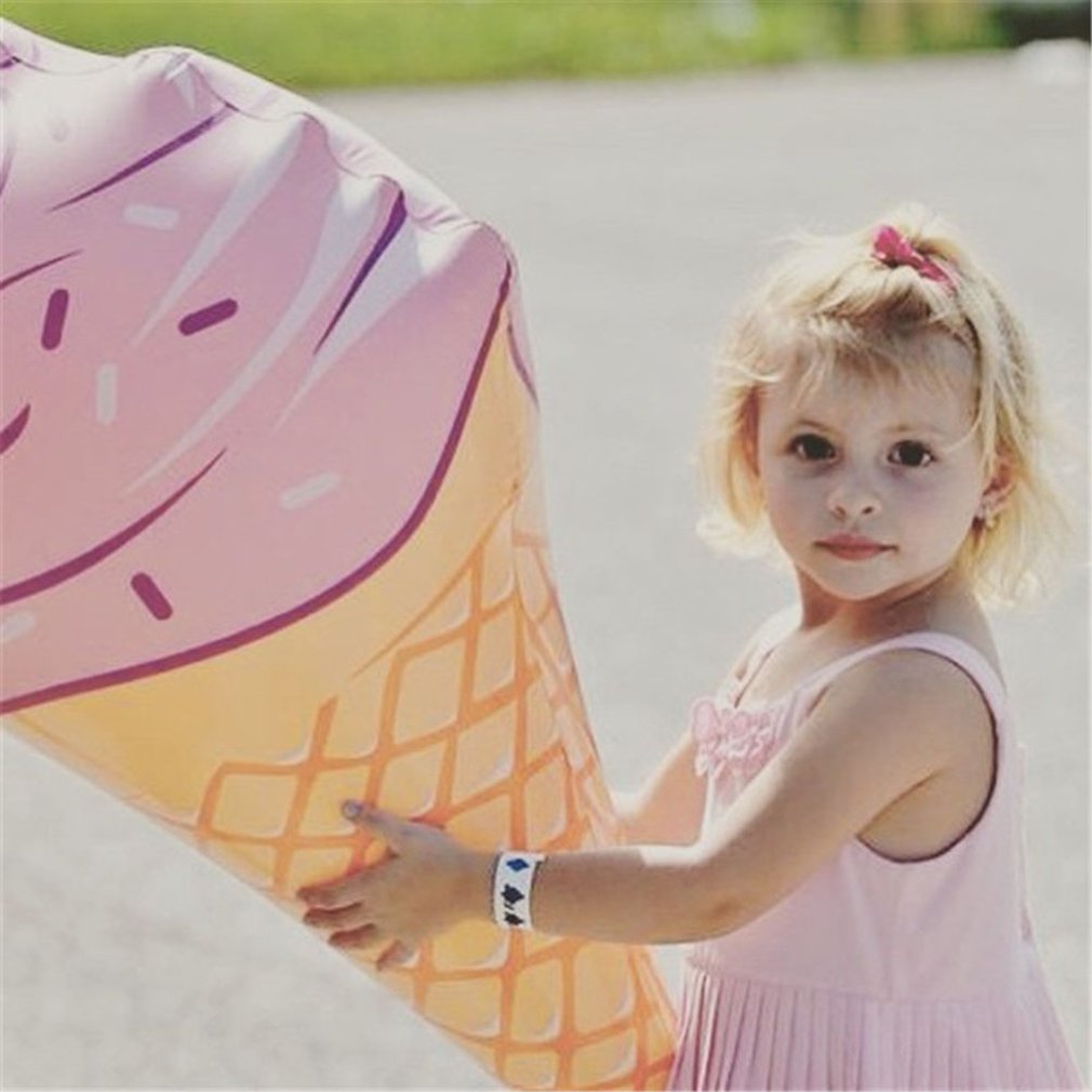 Funny Pool Float Water Fun Toys Swim Ring Ice Cream Shaped Inflatable Float Pool Accessories Floats Toys