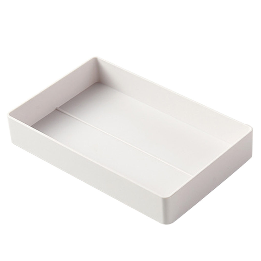 A4 Paper Organizer Document Pen Case Office Table Desk Storage Superposition Filling File Box Plastic A4 Size Storage B: B white