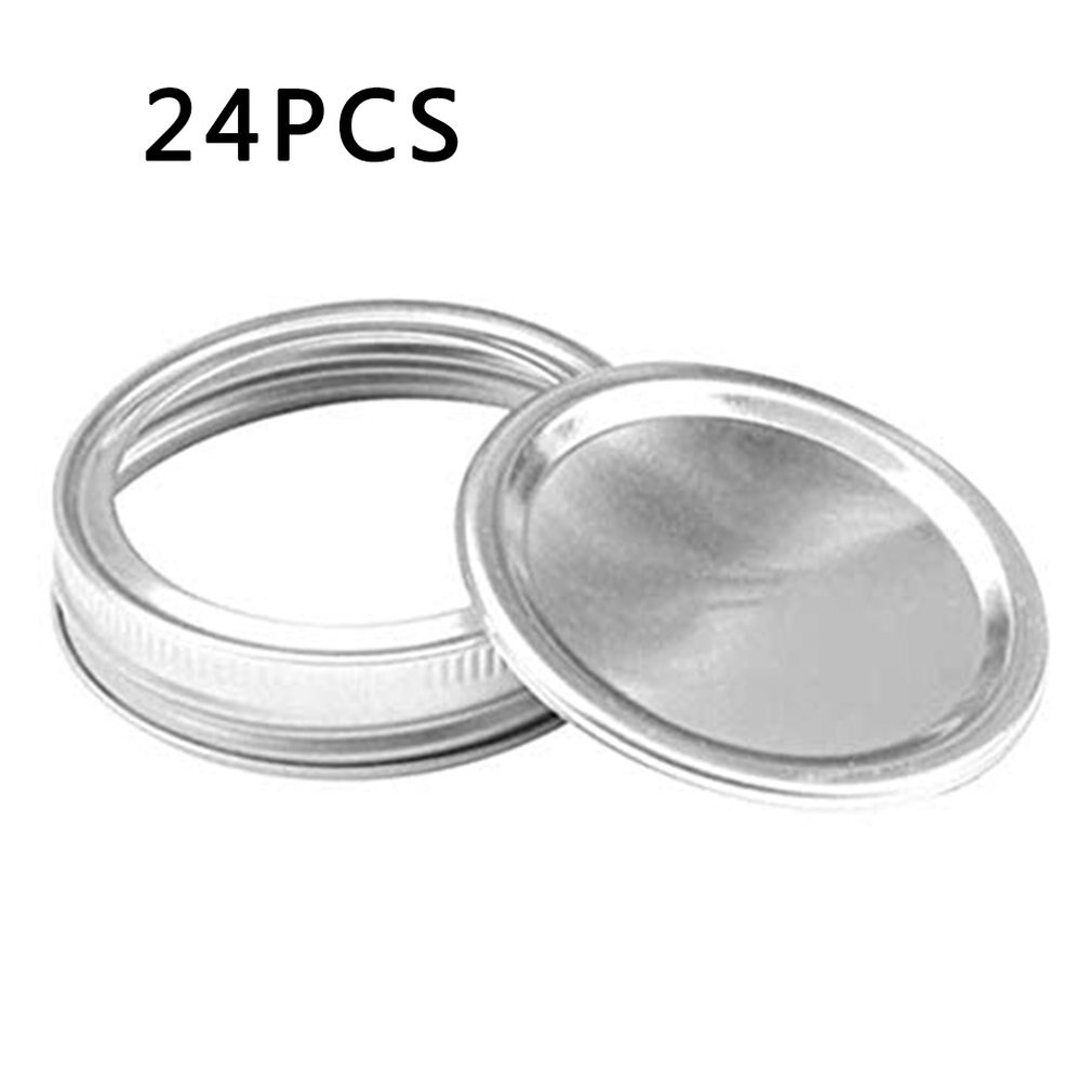 Mason Jar Lids Mason Bottle Caps Split Cover Tinplate Mason Jar Canning Lids Wide Mouth Canning Lids