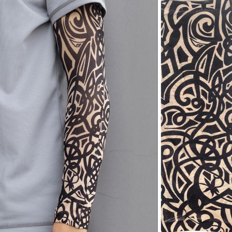 1 pc- armige zonnebrandcrème, unisex, snel drogend, uv-bescherming, outdoor hardlooparm mouwen, huidbescherming, bedrukte mouwen: 05