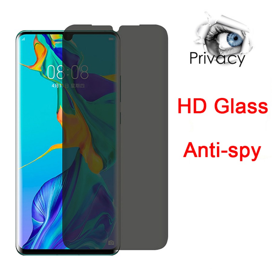Anti-Spionage-Schutz aus gehärtetem Glas für Huawei P20 P40 Lite E 5G P30 Pro Privacy Displayschutzfolie für Huawei P10 Plus Filme Glas