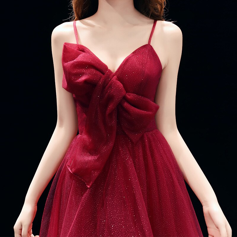 Sexy slingbackless bordeauxrode avondjurk chinese bruid bruiloft lange galajurk cheongsam avondjurk