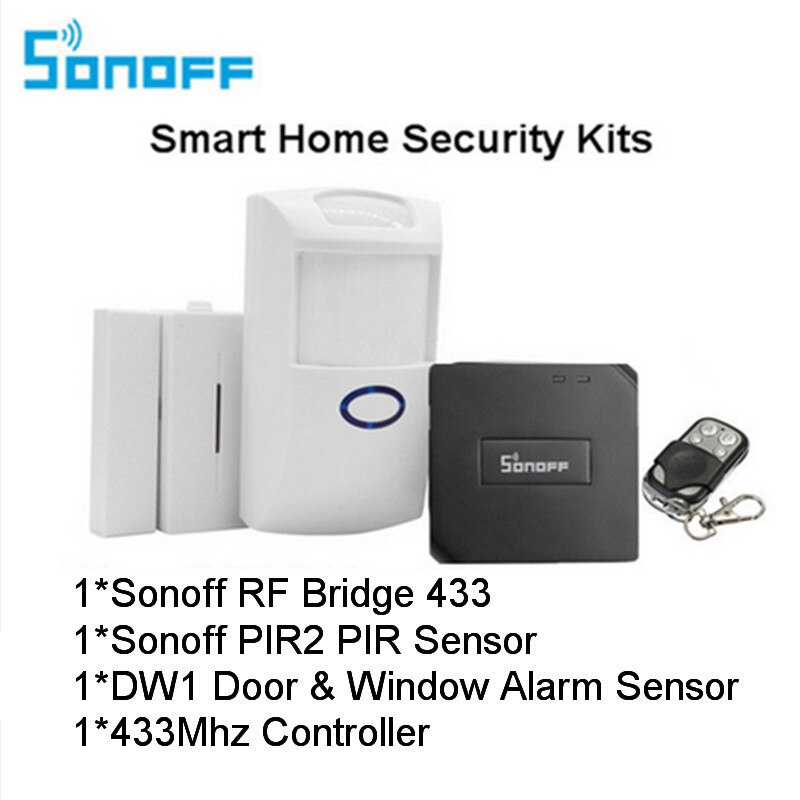Sonoff RF Brücke 433MHZ Wifi Drahtlose Signal Konverter PIR 2 Sensor/DW1 Tür & Fenster Alarm Sensor für Clever Heimat Sicherheit Bausätze