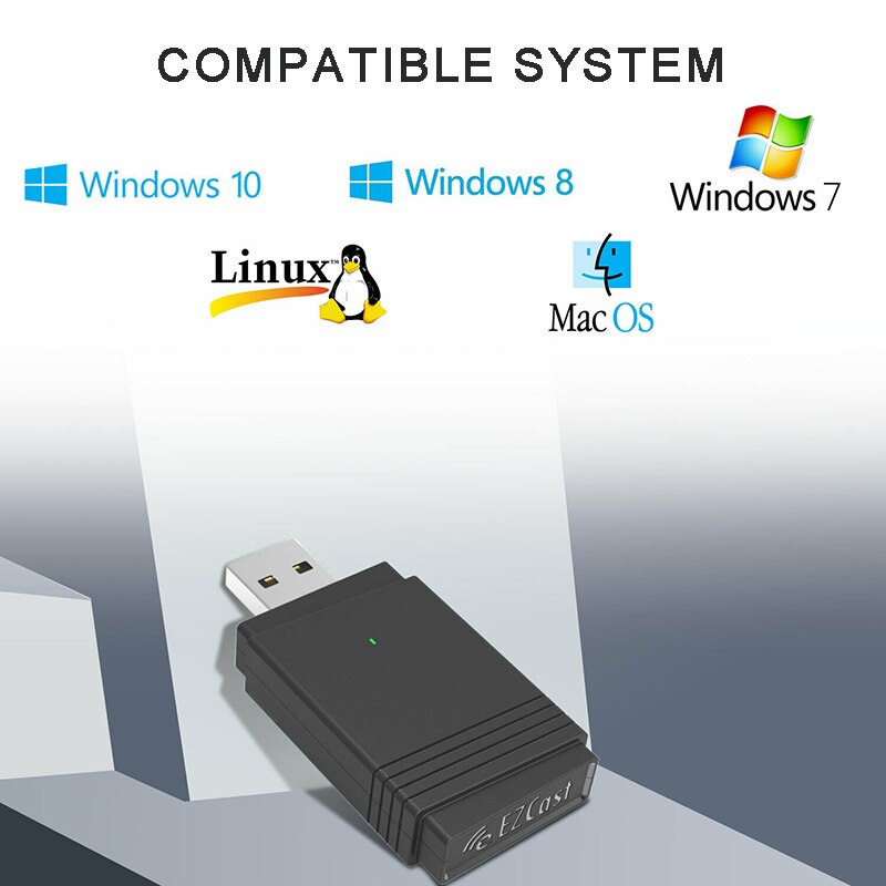 bluetooth 5.0 2.4GHz/5GHz Wi-Fi Wireless Adapters Multi-functional 1200Mbps USB 3.0 Adapters Receiver