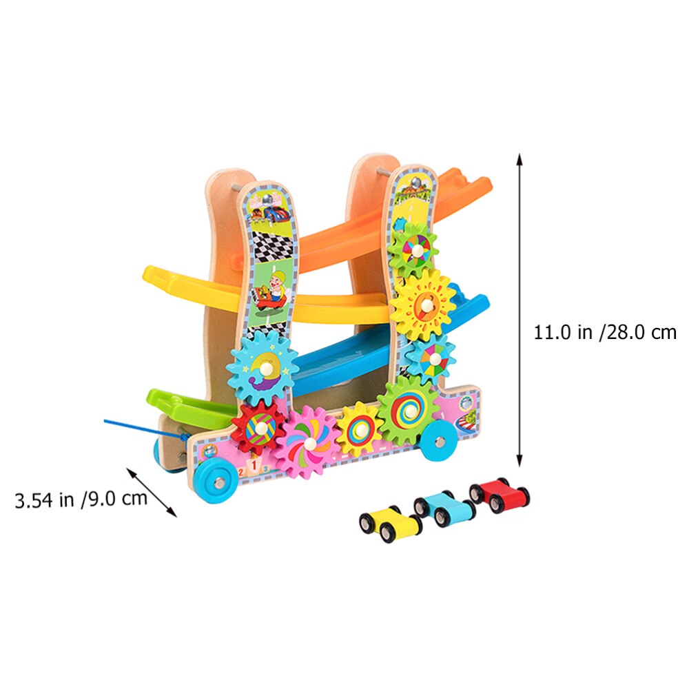 1 Set Stylish Durable Practical Adorable Funny Early Education Race Track Car Gliding Ladder