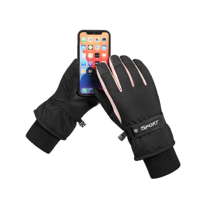 Ski Gloves for Men and Women Outdoor Cycling Touchscreen Warm and Velvet Thick Gloves Waterproof and Anti Slip Winter