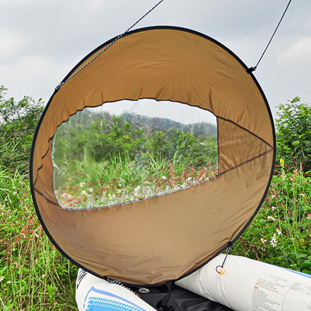 46 Inch Foldable Kayak Boat Wind Sail Transparent Canoe Kayak Sail Canoe Boats Drifting Wind Sail With Clear Window for Surfing
