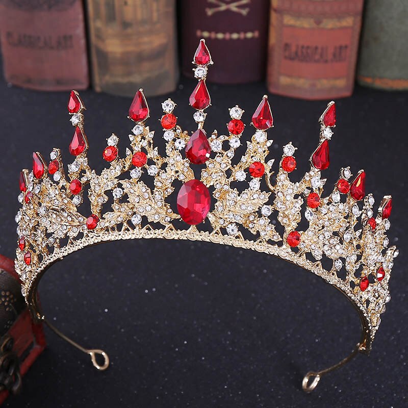 FORSEVEN Neue Vintage Barock Stirnbänder Kristall Tiaras Kronen Braut Noiva Kopfschmuck Braut Hochzeit Haar Schmuck für Frauen: Style 4