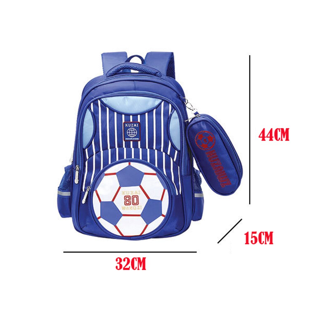 Fotball student barnevesker for tenåring gutter barn fotball pakke bag