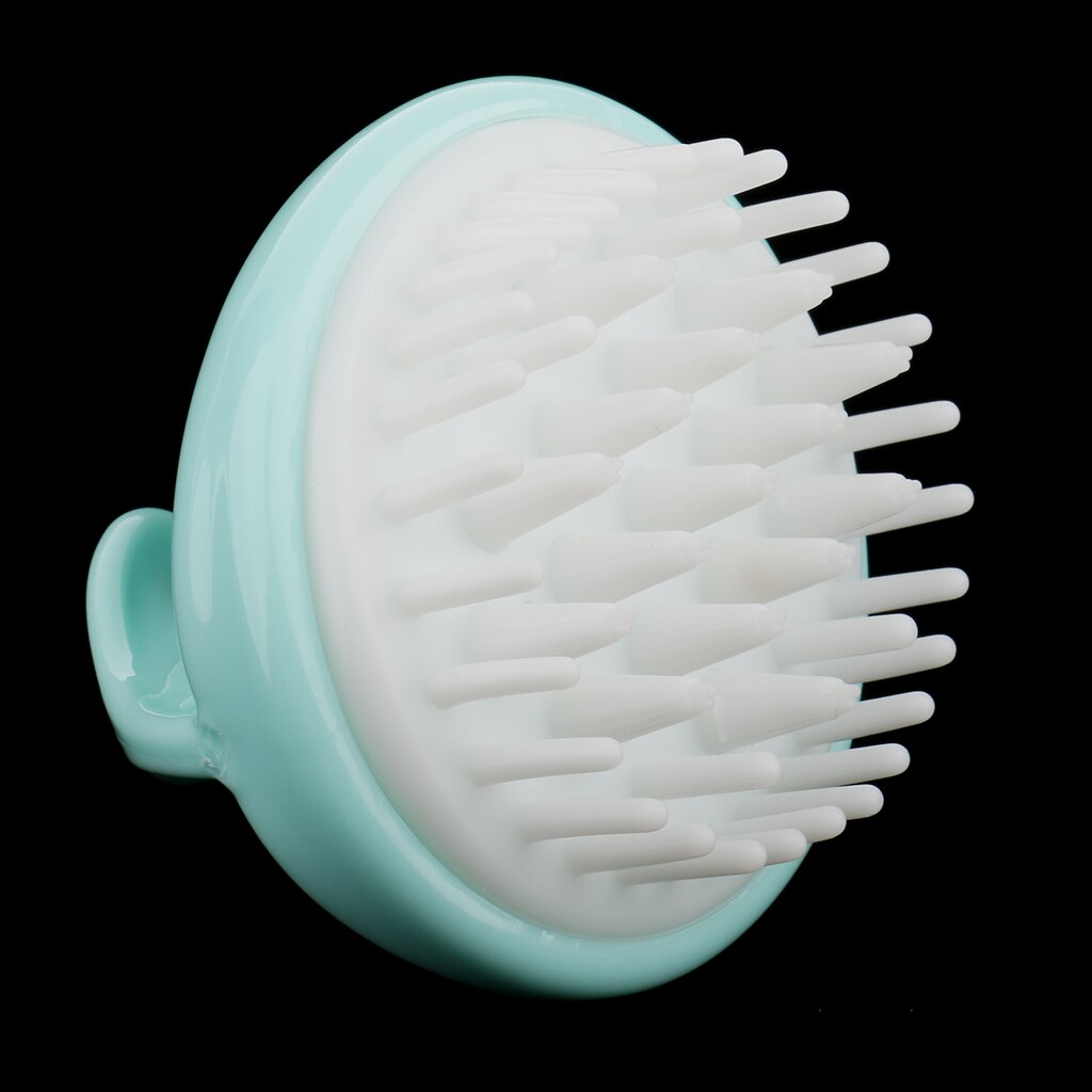 2 uds champú cuero cabelludo masaje cepillo de silicona peine de goma de Anti-deslizamiento cepillo de pelo para ducha circulación del cuero cabelludo