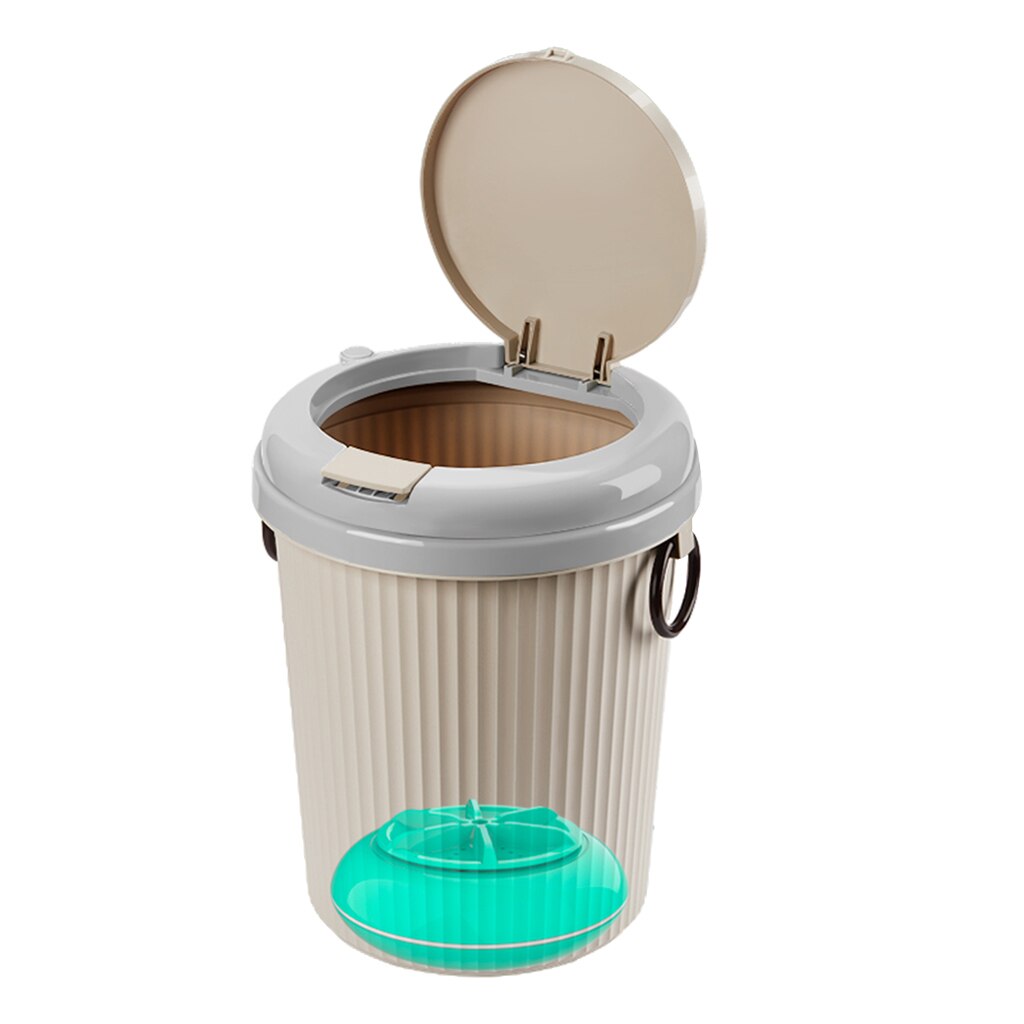 Mini vaskemaskine roterende turbiner vaskemaskine usb opladning vaskeri tøj rengøringsmiddel til rejse hjem sovesale lejligheder condos motor: Blå