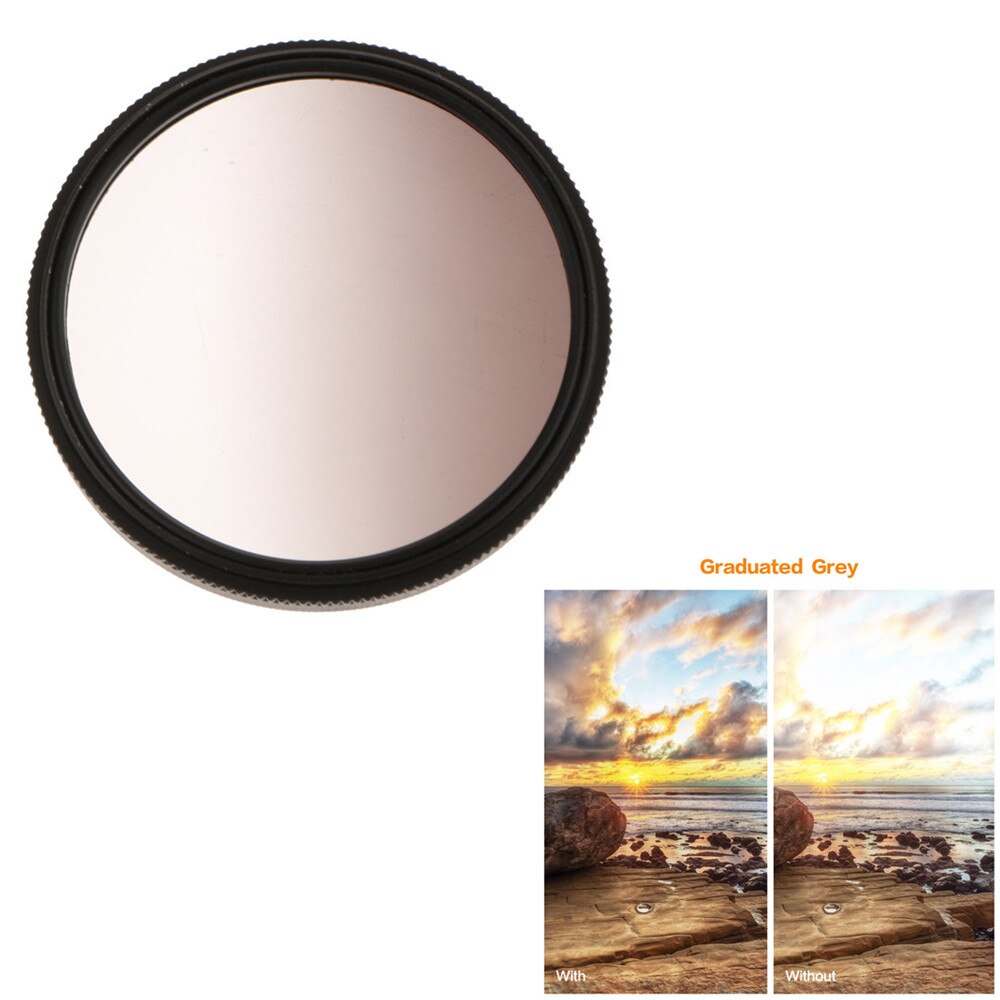 58mm UV Filter EW-63C Lens Hood for Canon EOS 250D 200D 100D SL3 SL2 SL1 Kiss X10 X9 with EF-S 18-55mm f/4-5.6 is STM Lens: Graduated Gray