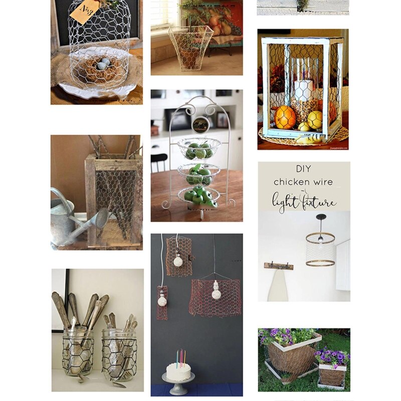 Durable Tear Resistant Chicken Rabbit Wire Net 0.35x1m/0.1x3m Multifunctional Animal Net Metal Wire Mesh Fence Anti Rust