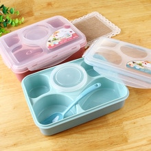 Stor kapacitet 1000ml plastik madkasse mikroovn bento box madbeholder madkasse lækagesikker bpa fri
