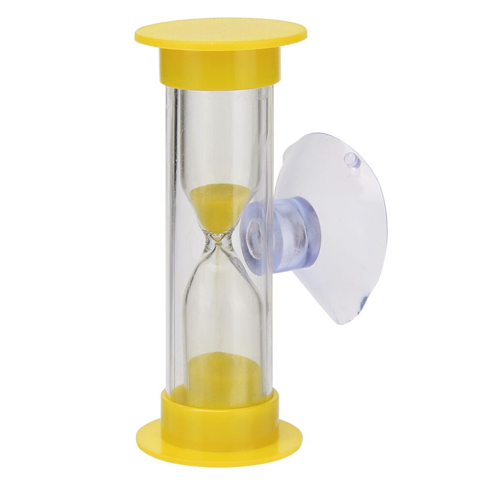 1Stck 2Min 3Min Sanduhren Für Dusche Timer/Zähne Bürsten Timer Mit Saugnapf Sanduhr Sand Uhr timersHome Dekor 5 Farben: Gelb / 3 min