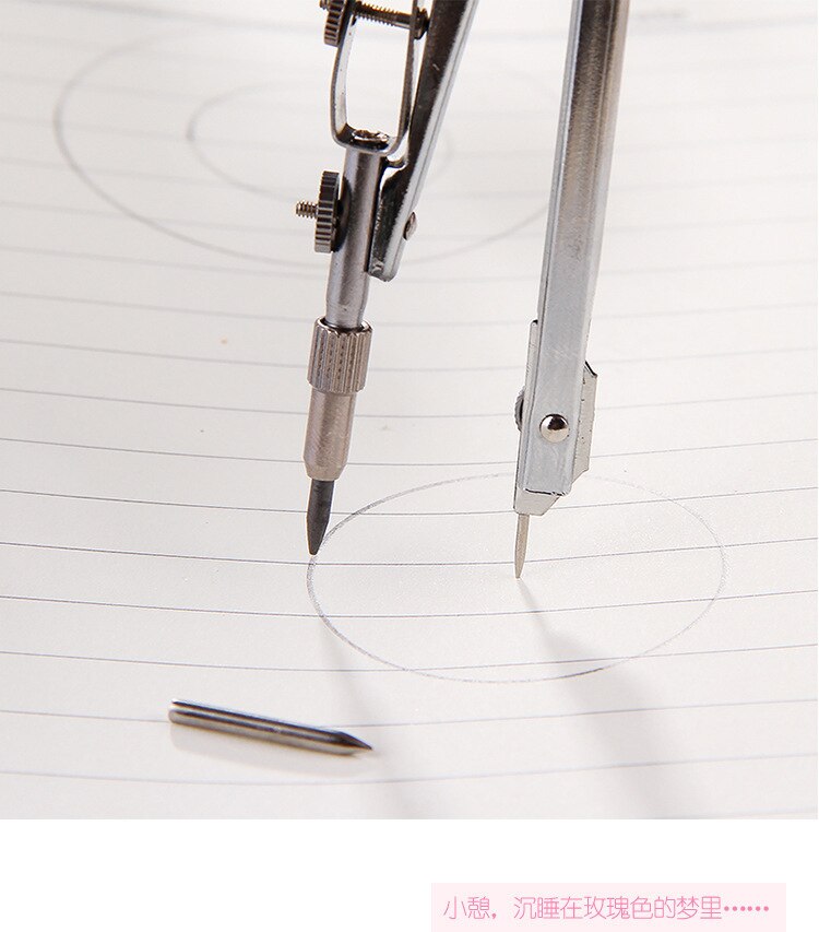 Metal Compass Set Drawing Stainless Steel Student Stationery Geometry Painting Circle Tools School Supplies