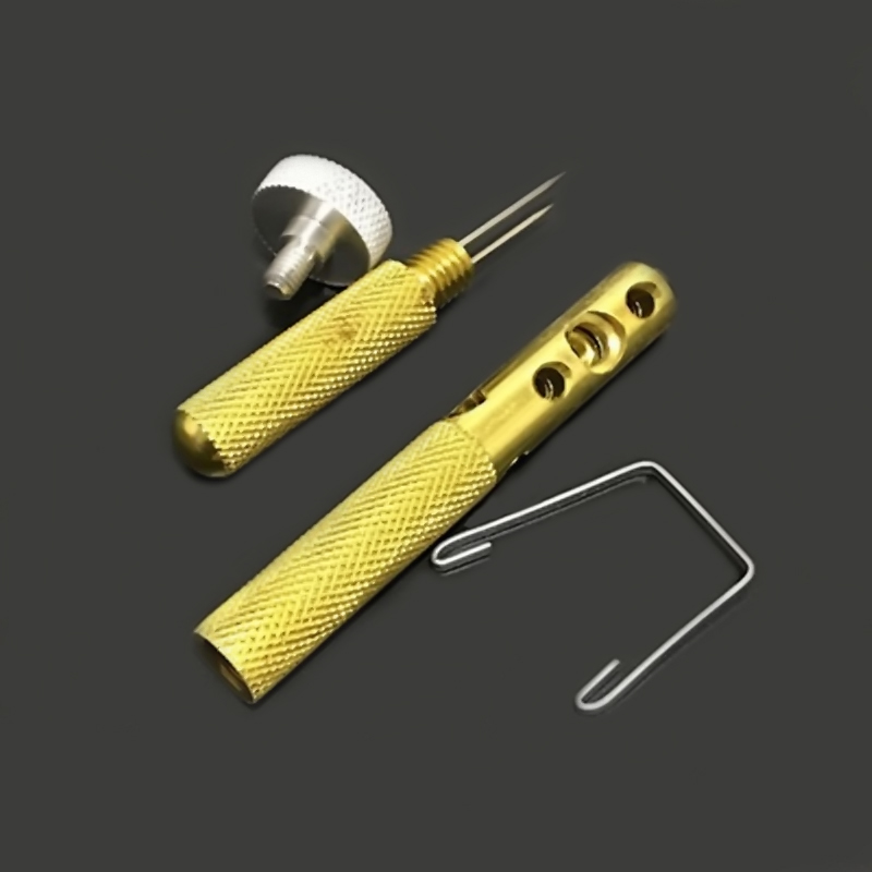 Aluminiumlegering Visgerei Haak Tier Vislijn Koppelverkoop Tool met Sub-lijn Tie Knopen Tie en Loop Tyer vishaak Remover # ND
