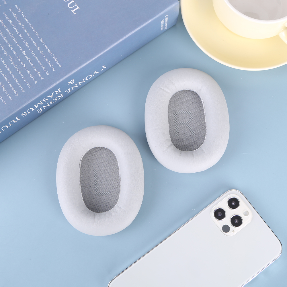 Almohadillas de repuesto para auriculares MPOW H12 ANC, almohadillas de espuma viscoelástica con aislamiento de ruido, almohadillas para los oídos de cuero proteico, 1 par