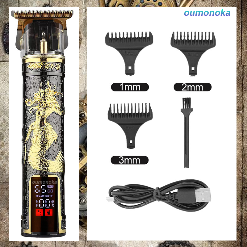 en Afeitadora eléctrica , recortadora de barba para hombres, cortadora de pelo inalámbrica, Máquina para cortar cabello, Barba, peluquero, corte de pelo: Azul cielo