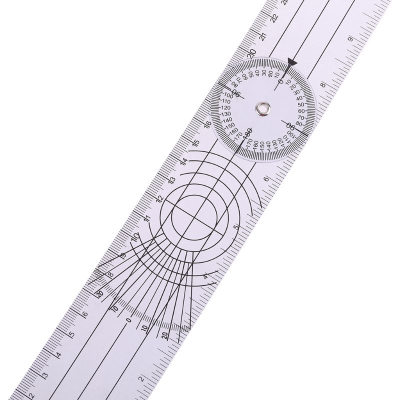 Folding Spine Scale Orthopedics 360 Degree Measurement Rotating Angle Joint Corner Ruler
