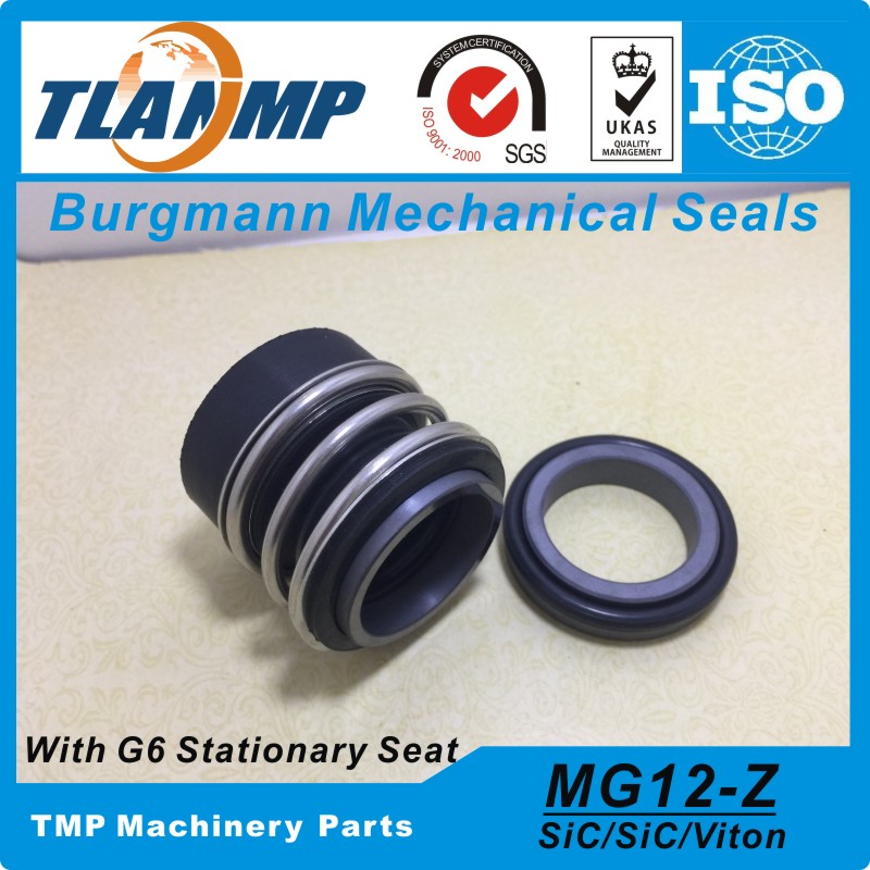 MG12/40-Z ( MG12-40/G6) Burgmann Rubber Bellow Mechanical Seals| MG12/40-G6 with G6 Stationary Seat