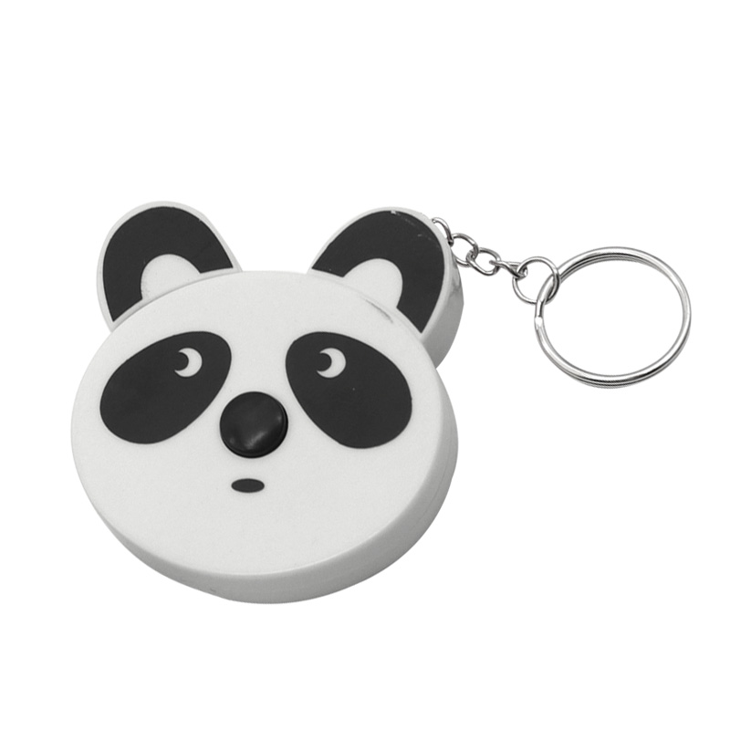 Cinta métrica de dibujos animados de 0-150cm, 0-60 pulgadas, Mini llavero portátil con forma de Animal, cinta métrica automática, Panda, Rana, cerdito, tigre: Verde militar