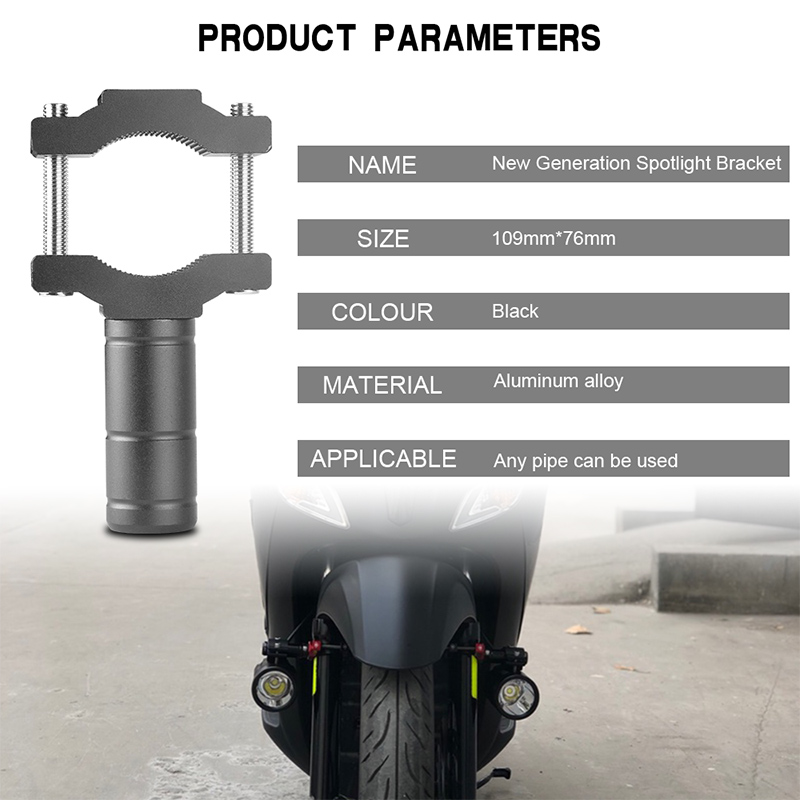 Universele Motorcycle Koplamp Beugel Mount Stand Ondersteuning Uitbreiding Beugel Vaste Lamphouder Motorfiets Accessoires