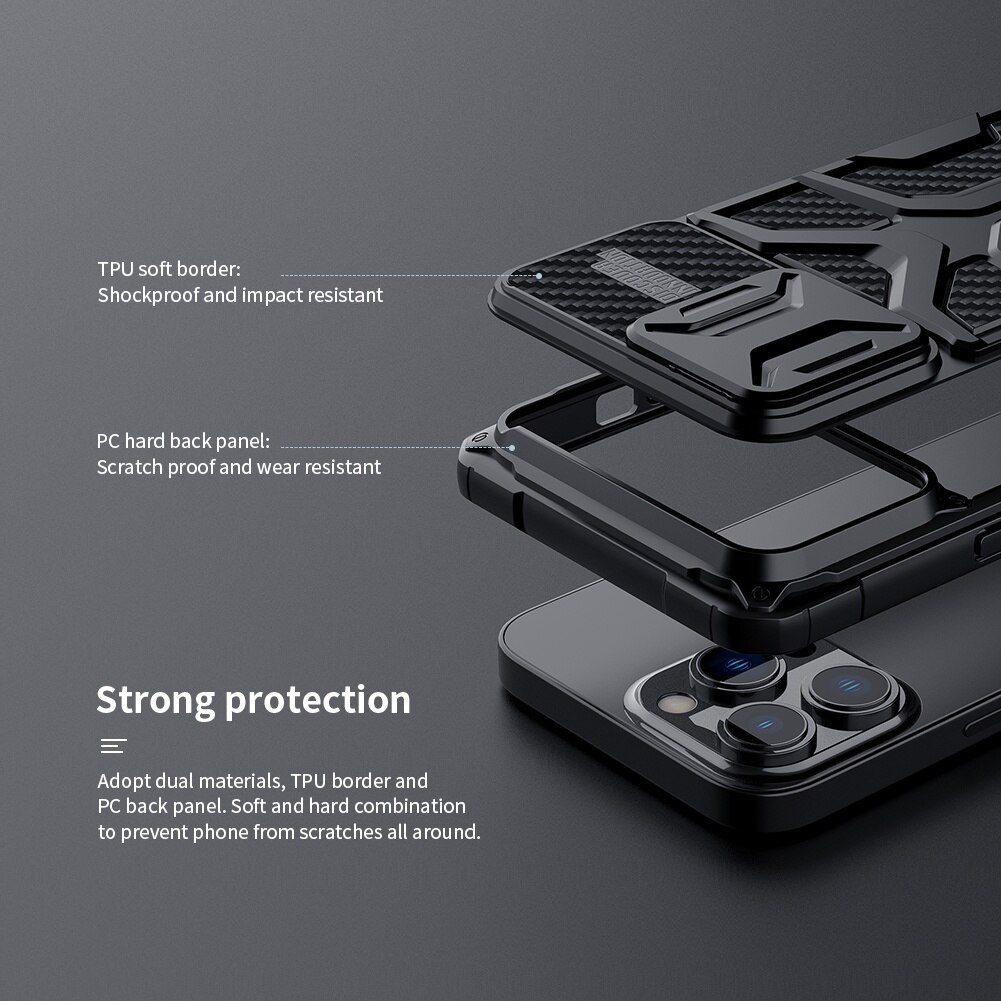 Nillkin Avonturier Case Voor Iphone 13 Pro Max Schokbestendig Airbag Case Outdoor Sport Tpu + Pc Zware Camera Bescherming Terug cover