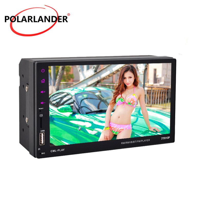 Car Radio MP5 Mirror Link Rear View Camera USB Full HD FM Remote Control 2din 1024P Bluetooth Android 7” AUX IN ISO: Single radio